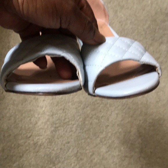 Madden Girl Blennd Quilted Light Blue Block-Heel Ankle Strap Sandals-Size 8.5 - Picture 9 of 10